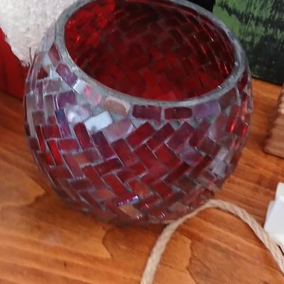 Merry Christmas Wall Art - with hooks & Décor Bundle