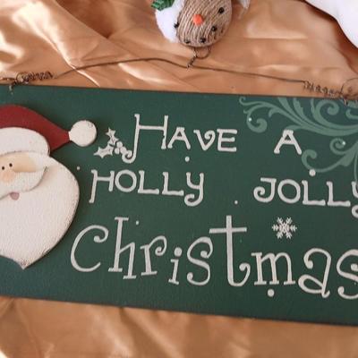 Rustic Snowman made from plastic pumpkins & Woodland Christmas Décor Lot