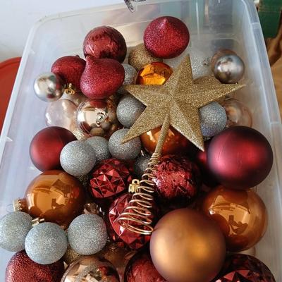 Rustic Snowman made from plastic pumpkins & Woodland Christmas Décor Lot