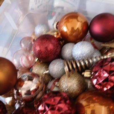 Rustic Snowman made from plastic pumpkins & Woodland Christmas Décor Lot