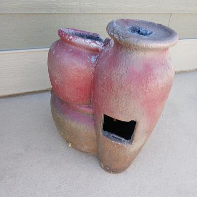 Outdoor Garden Planters & Tiered Water Feature Fountain