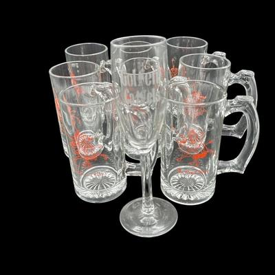 Golden Camels Countey Club 8 vintage beer mugs