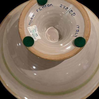 Italian bowl and matching candlesticks