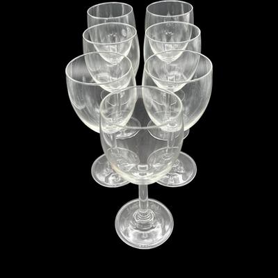 7 wine glasses