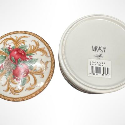 MIKASA “Holiday Orchid” Covered Dish