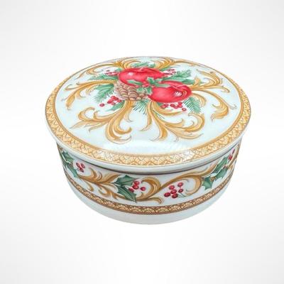 MIKASA “Holiday Orchid” Covered Dish