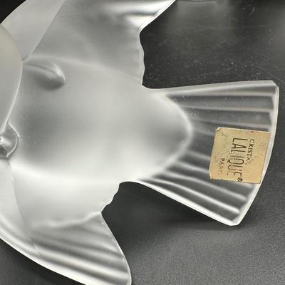 Lalique Crystal Sparrows - Set of 4