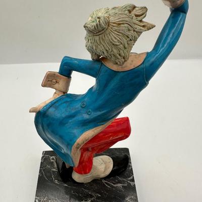 Vintage Fontanini Depose Clown Figurine on Marble Base