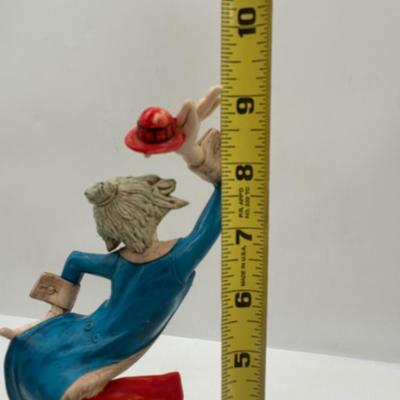 Vintage Fontanini Depose Clown Figurine on Marble Base