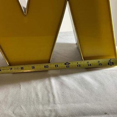 W sign, home decor, 16”W