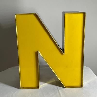 N sign, home decor 13”Hx16”L