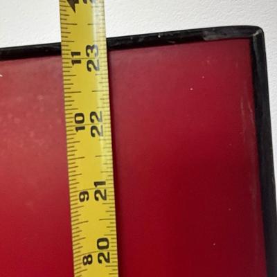 M Red Sign 11”h x 18”l Great for home decor