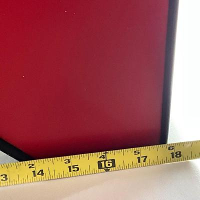 M Red Sign 11”h x 18”l Great for home decor