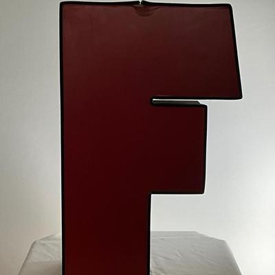 F Red Sign