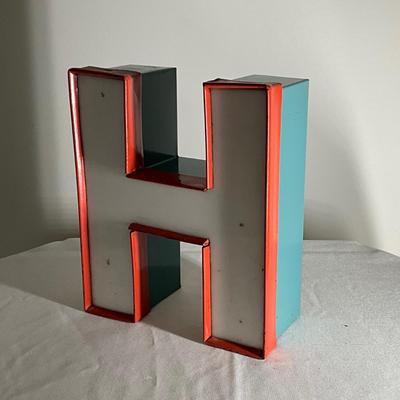 H white sign 10x8”