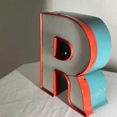 R White Sign Home decor