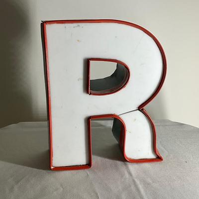 R White Sign Home decor