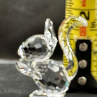 Swarovski Crystal Squirrel Figurine