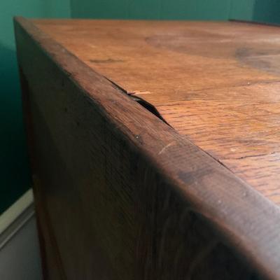 O2 20th Century Antique Oak Filing Cabinet