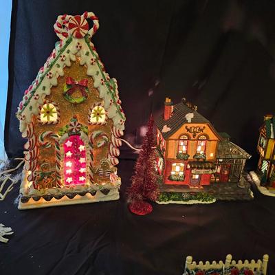 Ceramic Christmas Houses, Lights & More (GB2-JS)