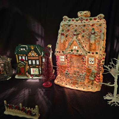 Ceramic Christmas Houses, Lights & More (GB2-JS)
