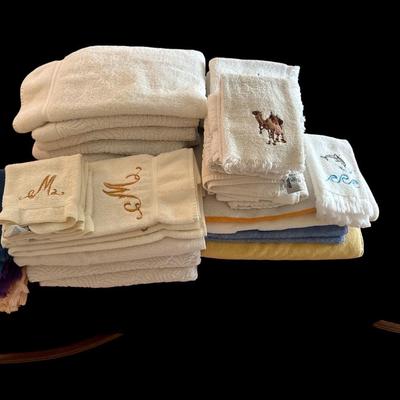 Assortment of towels