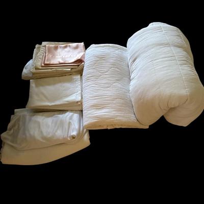 Assortment of king size bedding