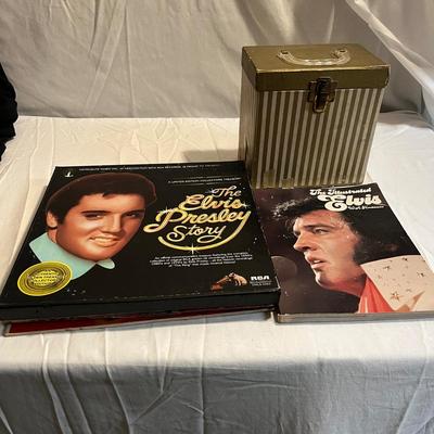 Elvis Vinyl & Collection of 45s (D-MG)