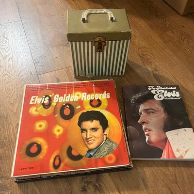 Elvis Vinyl & Collection of 45s (D-MG)