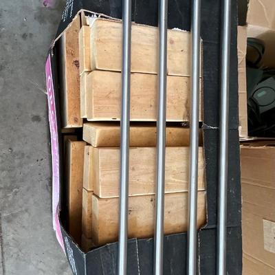 Metal shelf and wood for Jangula game