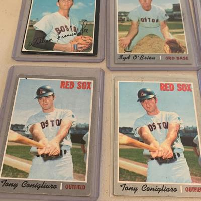 Vintage Boston Red Sox Baseball Cards Lot 1954-72