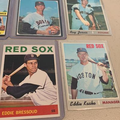 Vintage Boston Red Sox Baseball Cards Lot 1954-72