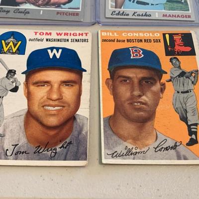 Vintage Boston Red Sox Baseball Cards Lot 1954-72