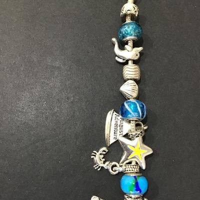SilverTone charm bracelet
