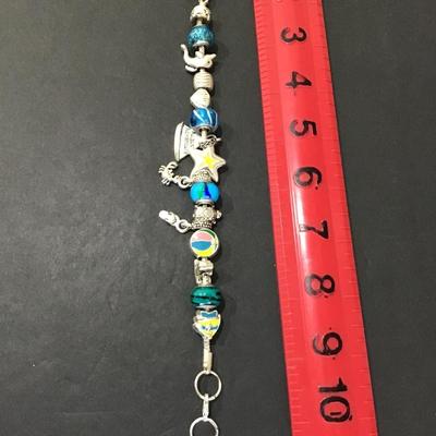 SilverTone charm bracelet