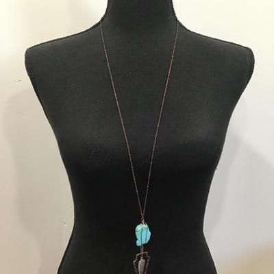 Cute BoHo style and turquoise fashion necklace