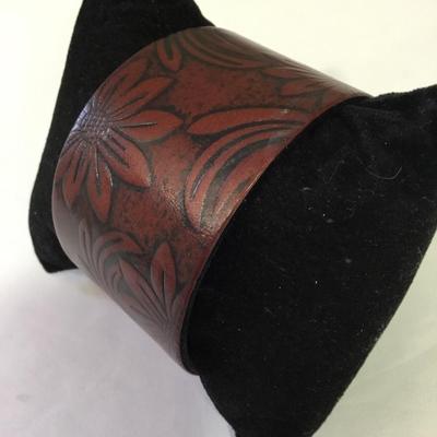 Cute leather cuff bracelet, BoHo style