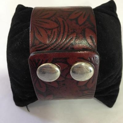 Cute leather cuff bracelet, BoHo style