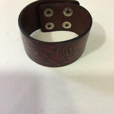 Cute leather cuff bracelet, BoHo style