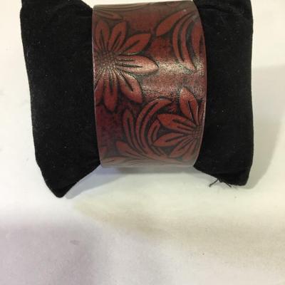 Cute leather cuff bracelet, BoHo style