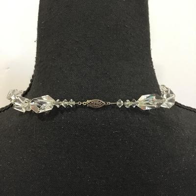 Gorgeous, vintage, crystal collar necklace