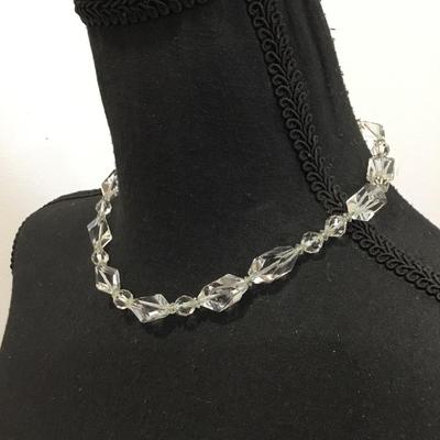 Gorgeous, vintage, crystal collar necklace