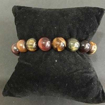 Tigers eye beaded stretch bracelet