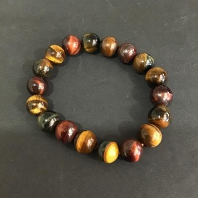 Tigers eye beaded stretch bracelet