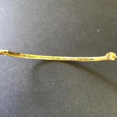 Beautiful Danbury, mint daughter journey bracelet, 18 K gold plated