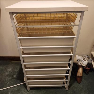 Schulte Metal Wire and Plastic Closet Shelving Organizer