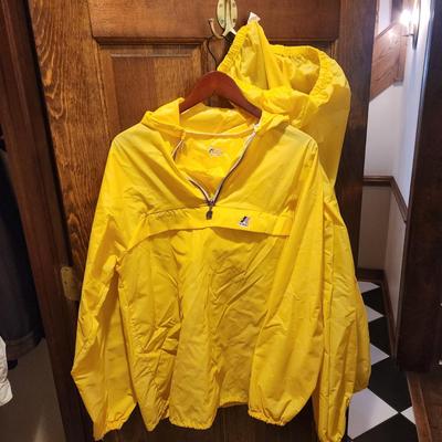 K-way Hoodie Yellow 100% Polyamide Pullover with Pants Windbreaker