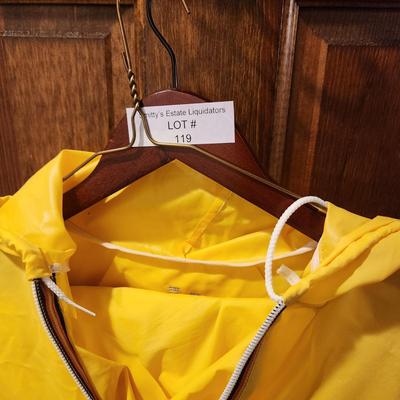 K-way Hoodie Yellow 100% Polyamide Pullover with Pants Windbreaker
