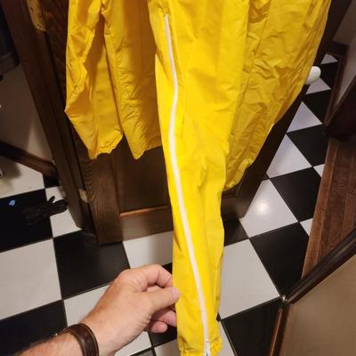 K-way Hoodie Yellow 100% Polyamide Pullover with Pants Windbreaker