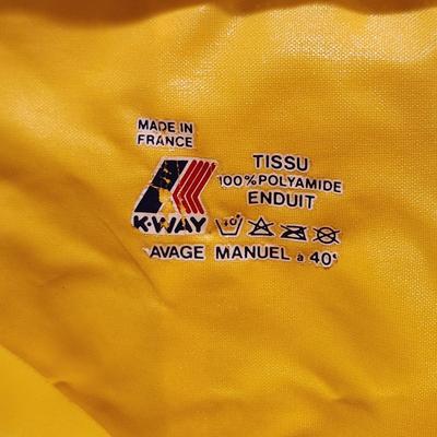 K-way Hoodie Yellow 100% Polyamide Pullover with Pants Windbreaker